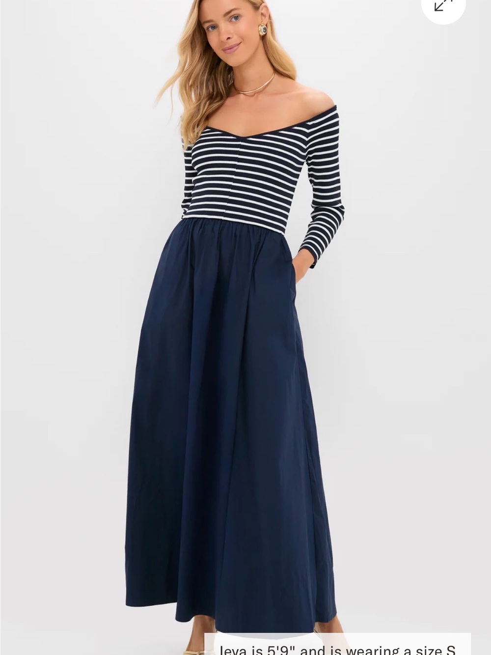 Tuckernuck Navy Stripe Clea Dress - NWT